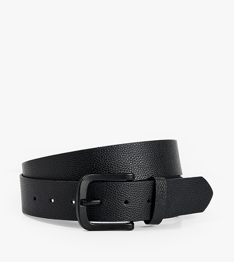Textured Buckle Belt