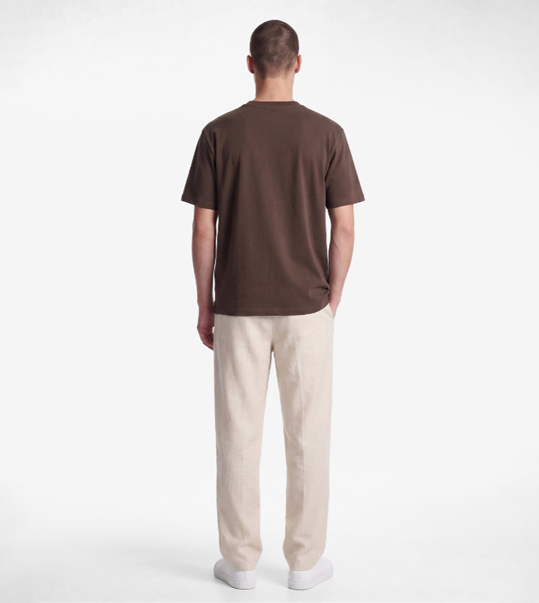 Solid Crew Neck T-Shirt