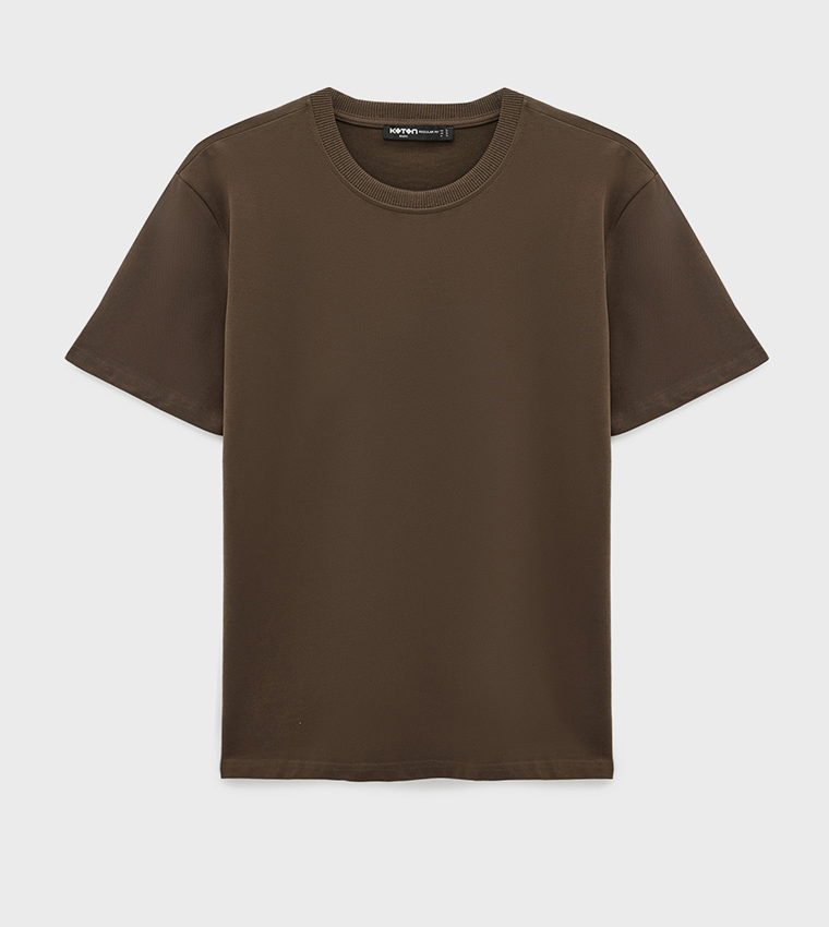 Solid Crew Neck T-Shirt