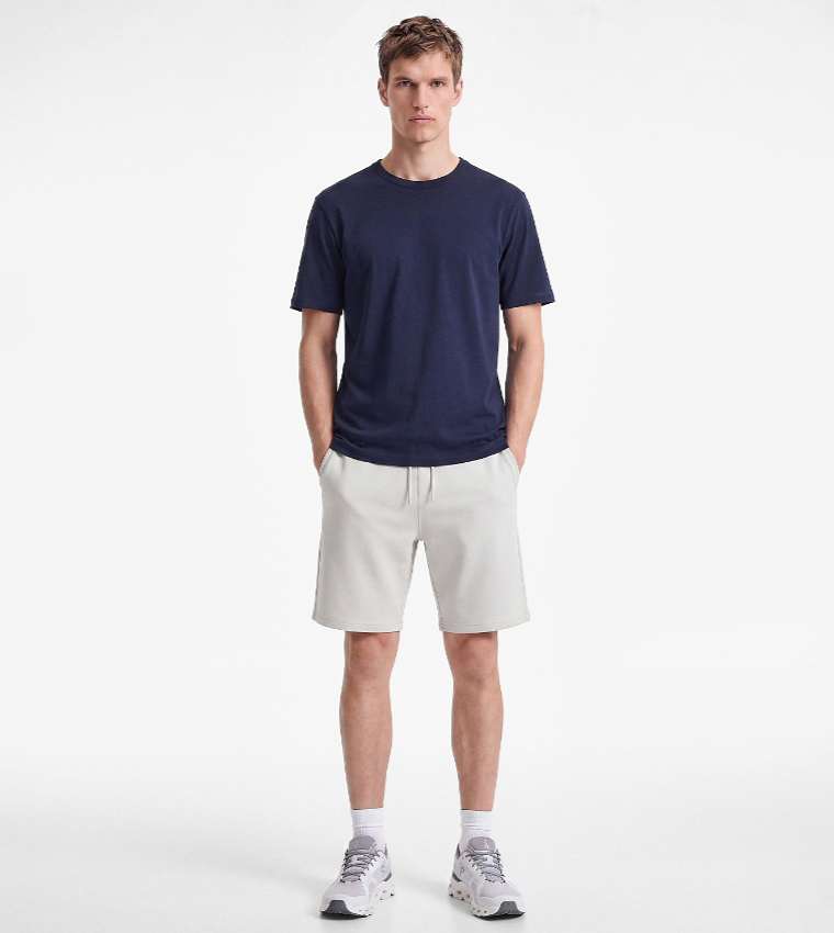 Solid Crew Neck T-Shirt