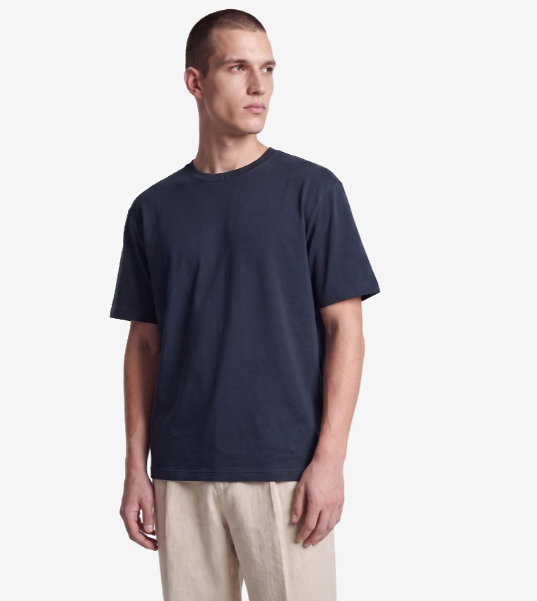 Solid Crew Neck Oversized T-Shirt