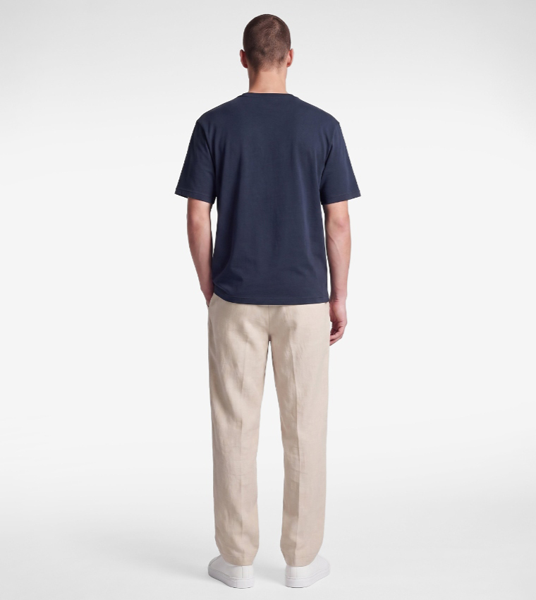 Solid Crew Neck Oversized T-Shirt