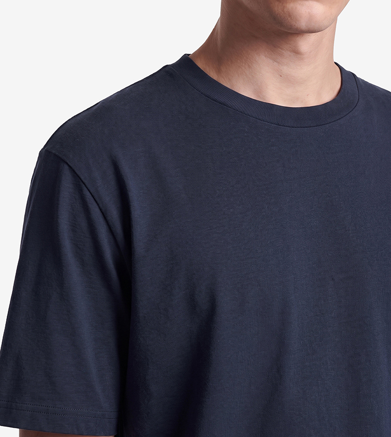 Solid Crew Neck Oversized T-Shirt