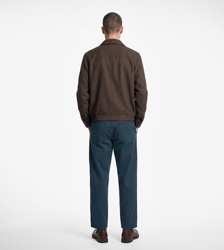 Solid Barrel Fit Pants