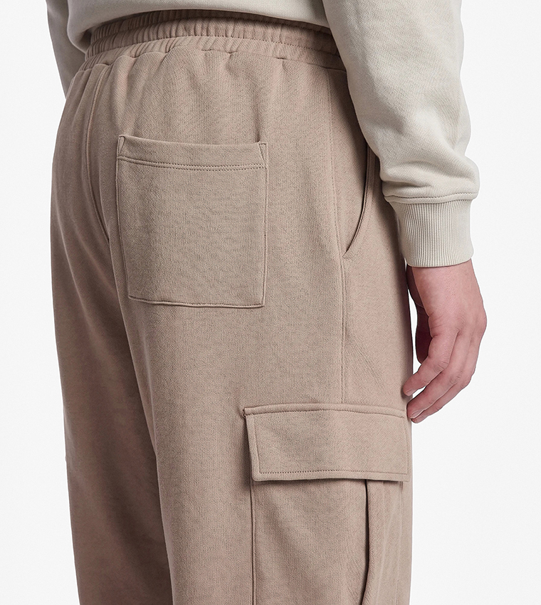 كوتون  بناطيل كارجو - حنطي Cargos