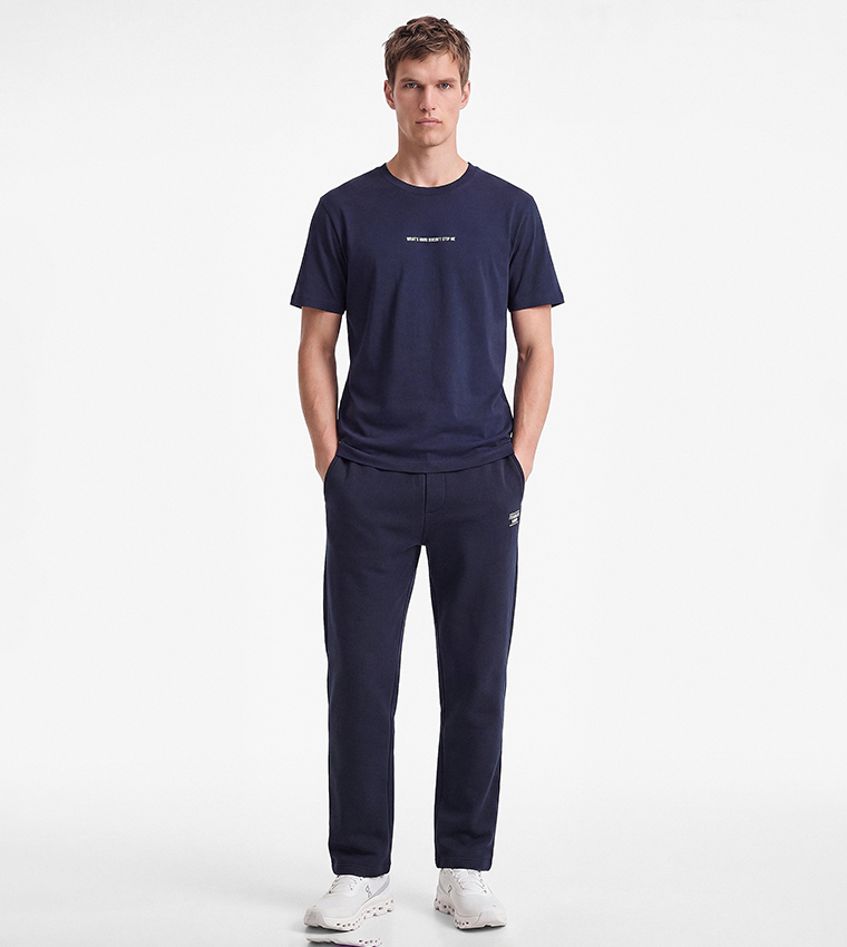 Solid Relaxed Fit Sweatpants