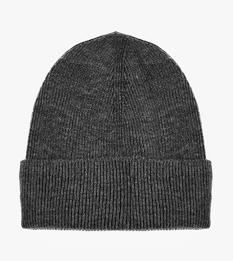 Ribbed Folded Beanie