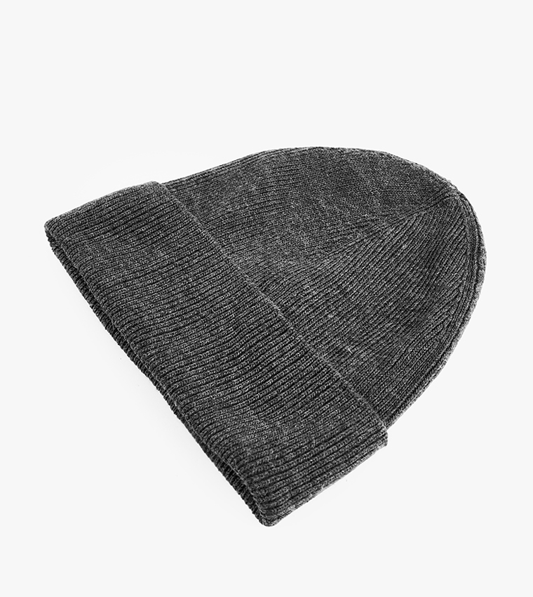 Ribbed Folded Beanie
