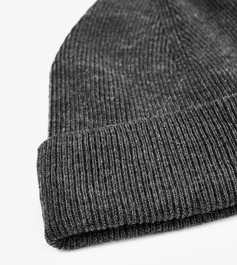 Ribbed Folded Beanie