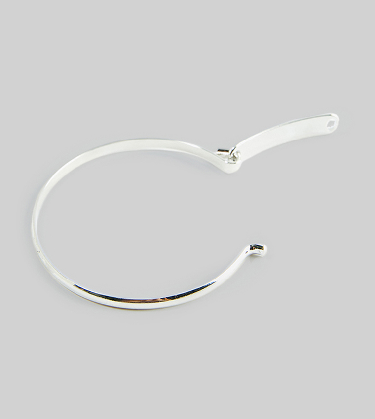Silver-Tone Plate Bracelet