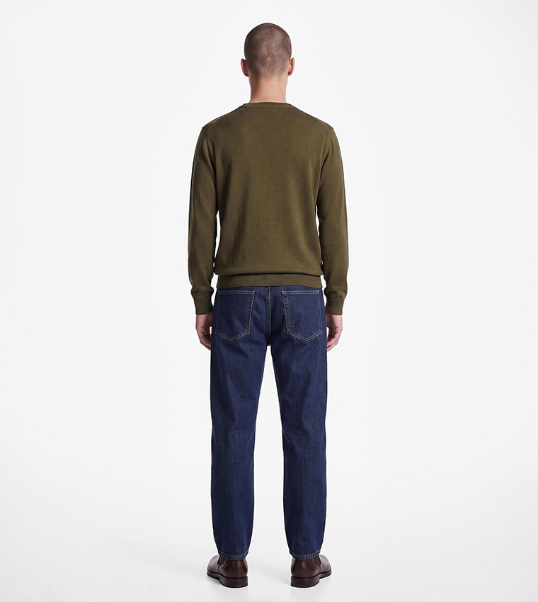 Solid Crew Neck Sweater