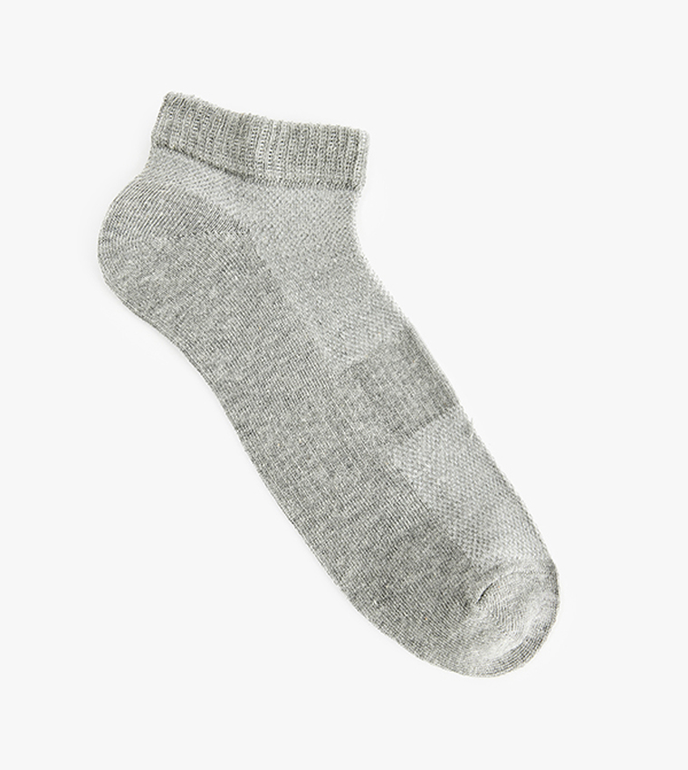 5-Pack Solid Ankle Socks