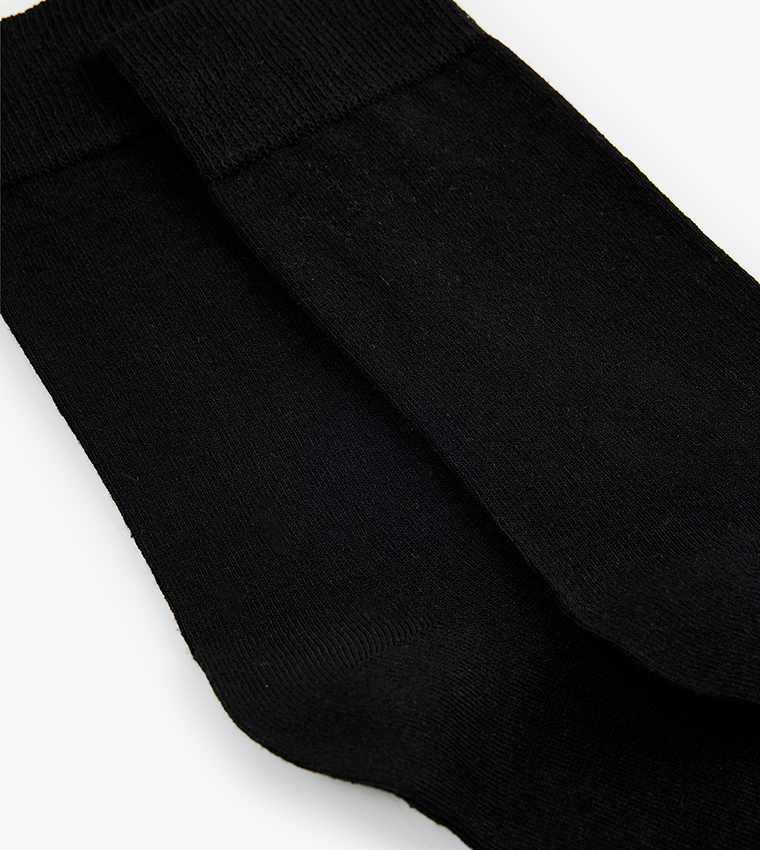 2-Pack Solid Crew Socks