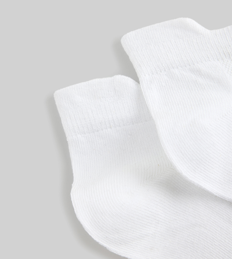 2-Pack Solid Ankle Socks