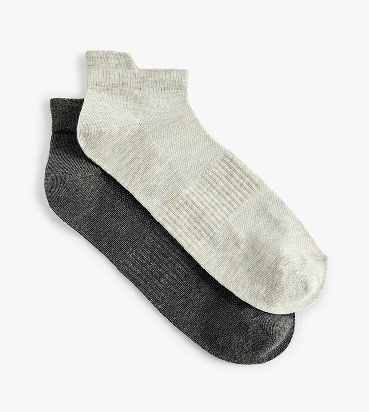 2-Pack Solid Ankle Socks