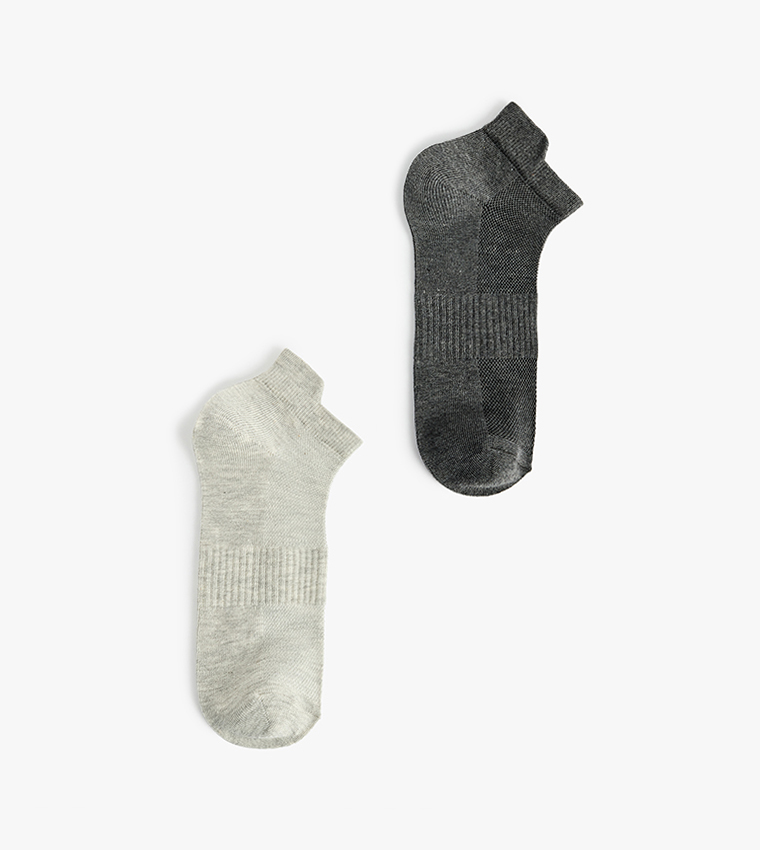 2-Pack Solid Ankle Socks