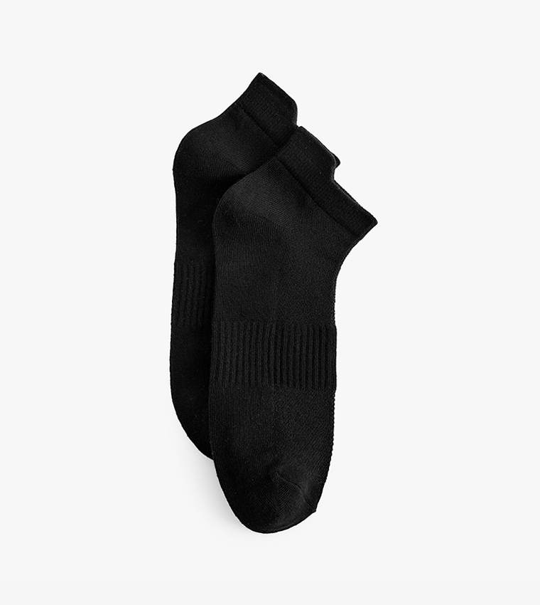 2-Pack Solid Ankle Socks