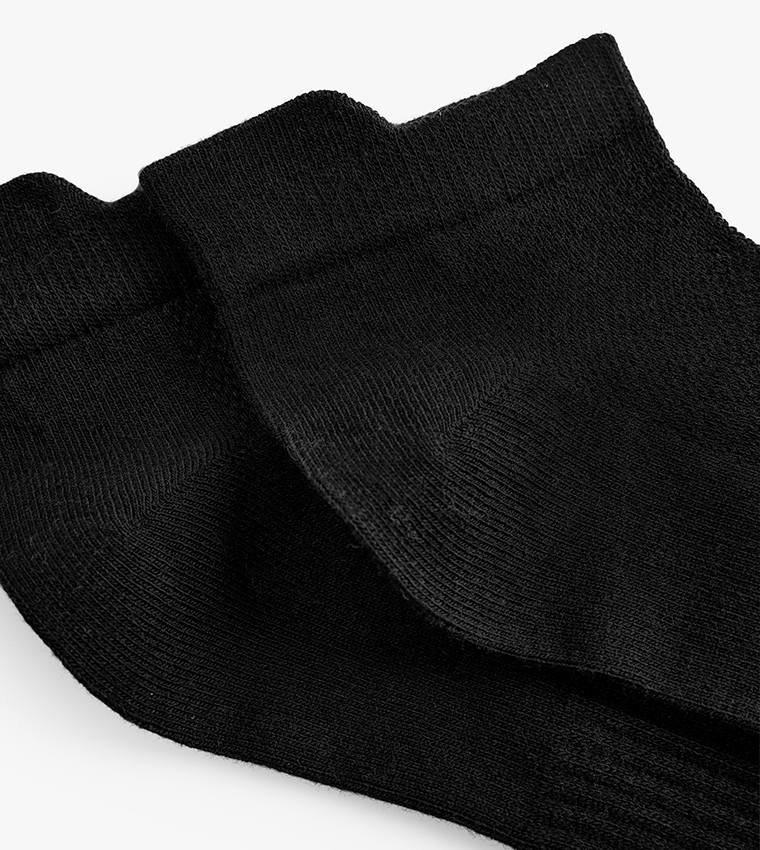 2-Pack Solid Ankle Socks