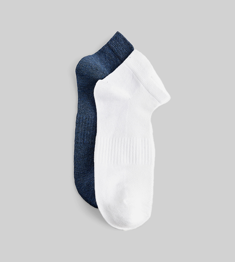 2-Pack Solid Ankle Socks