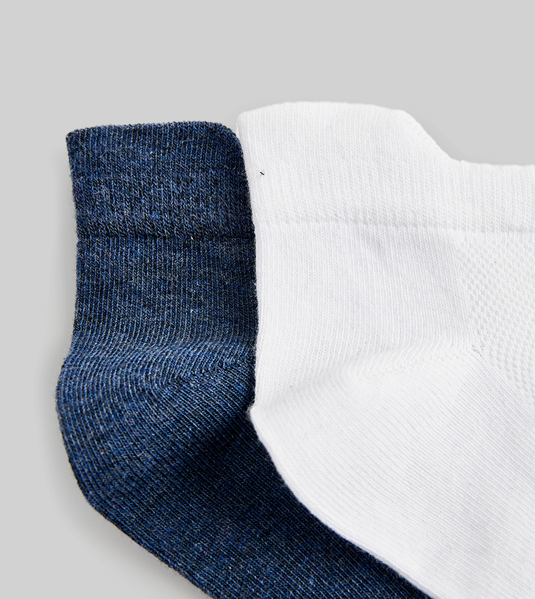 2-Pack Solid Ankle Socks