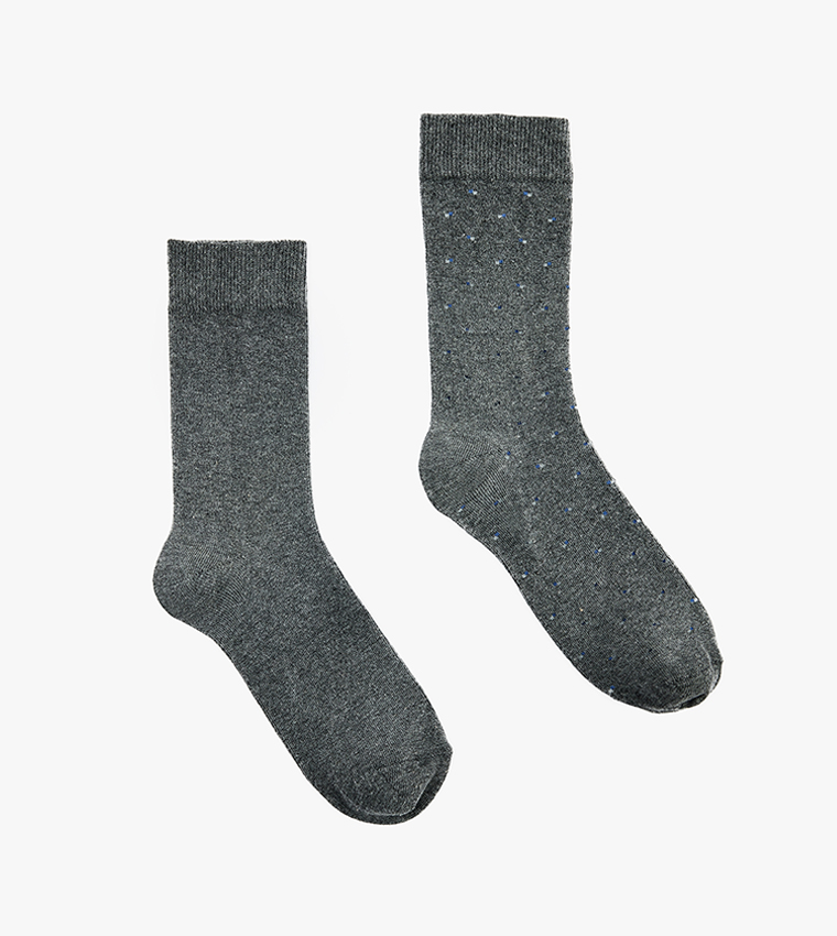 2-Pack Polka Dots Crew Socks