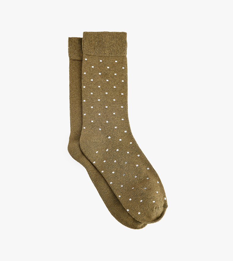 2-Pack Polka Dots Crew Socks