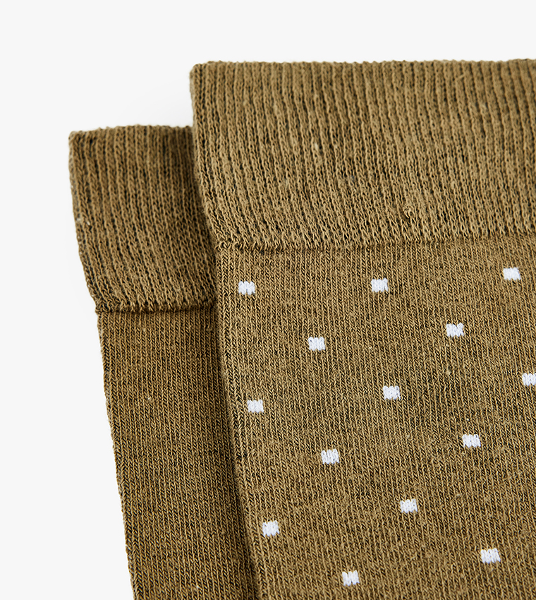 2-Pack Polka Dots Crew Socks