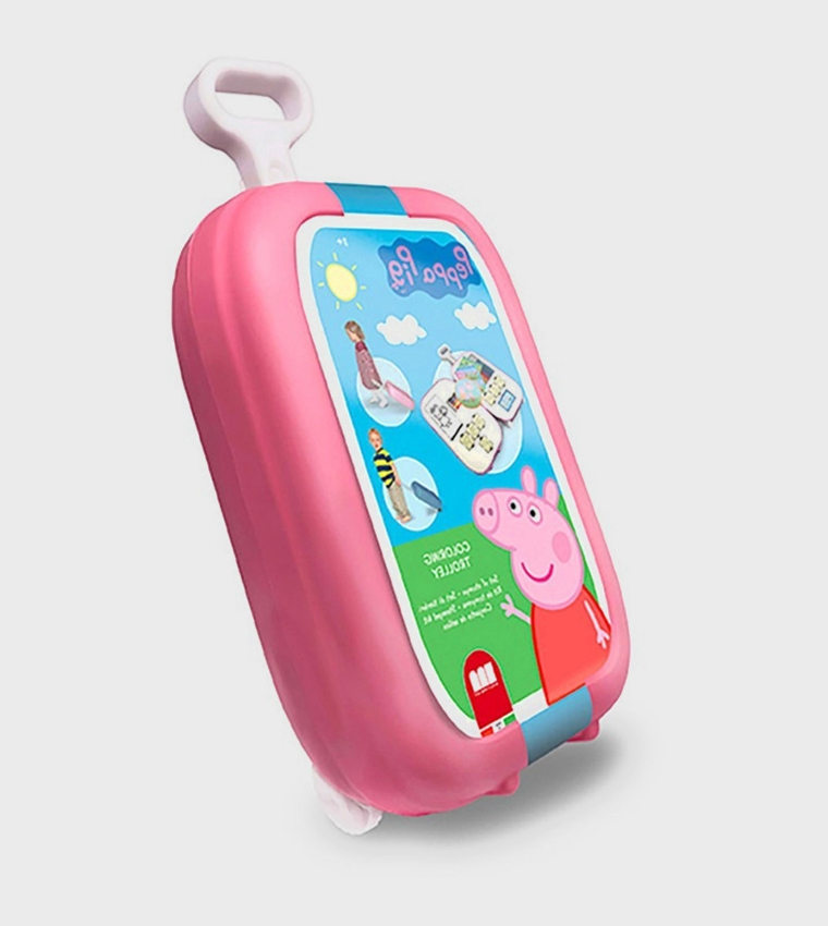 Multiprint Trolley De Arte Con 7 Sellos, 18 Rotuladores, 5 Lápices Y Pegatinas – Maletín Creativo Para Peques