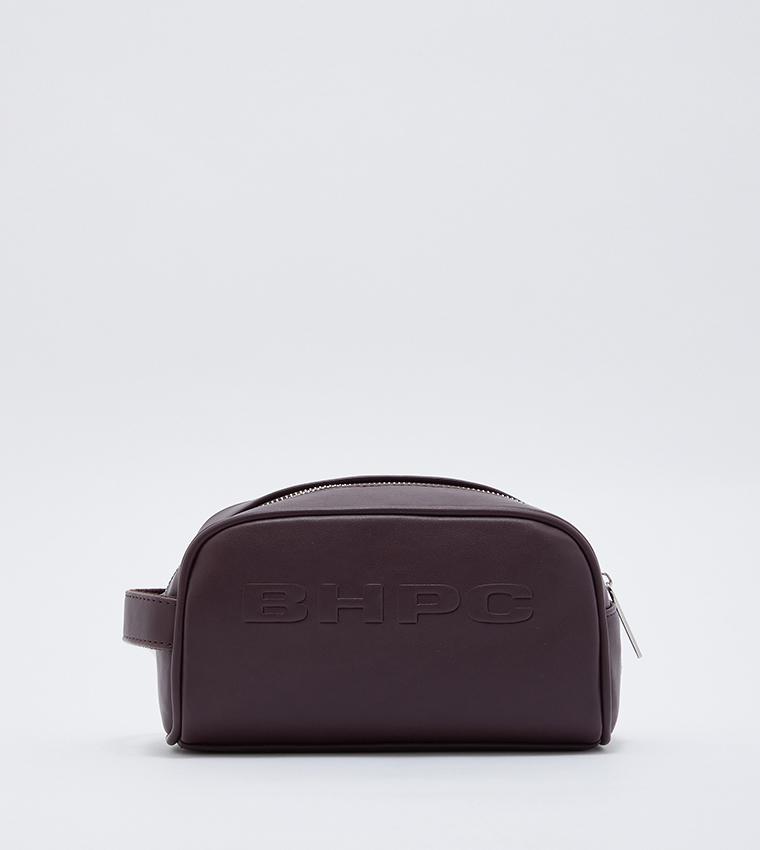 Mens Pouch Bag-Brown