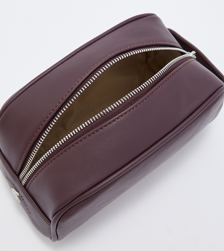 Mens Pouch Bag-Brown