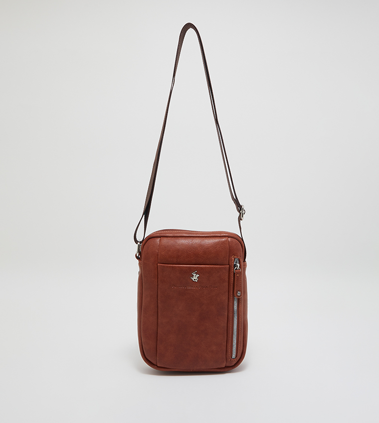 Zip Closure Messenger Bag