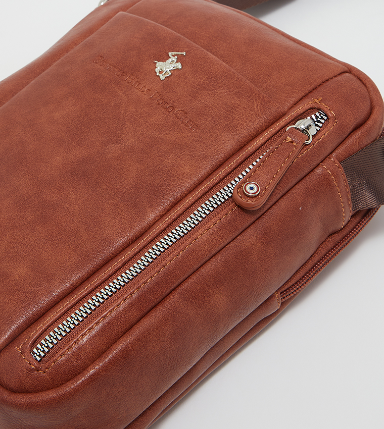 Zip Closure Messenger Bag