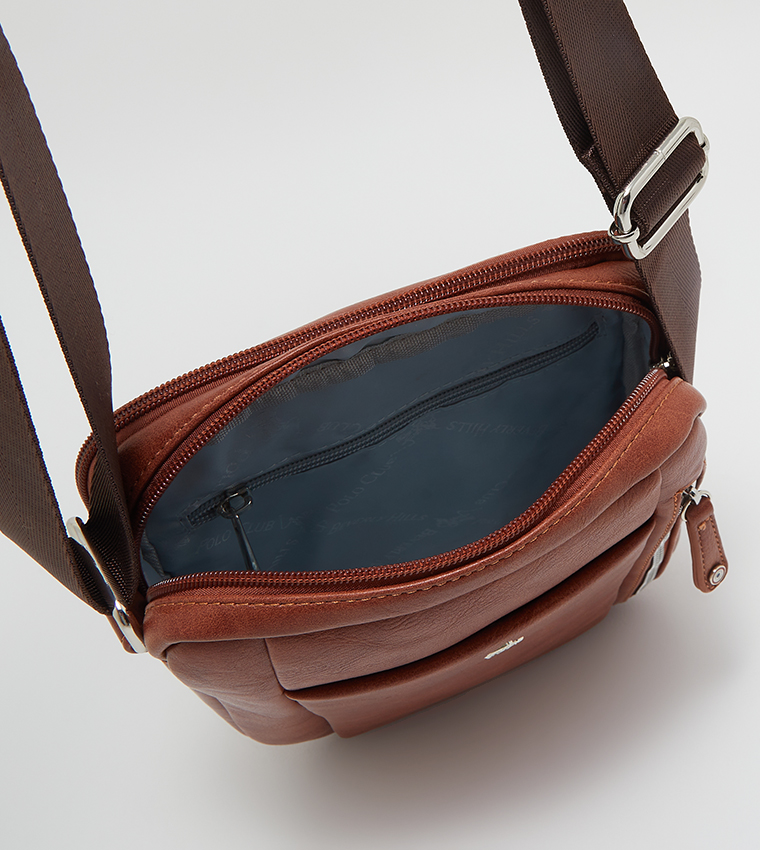 Zip Closure Messenger Bag