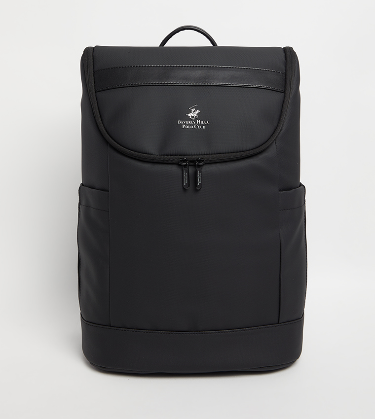 حقيبة ظهر بسحاب وشعار العلامة التجارية