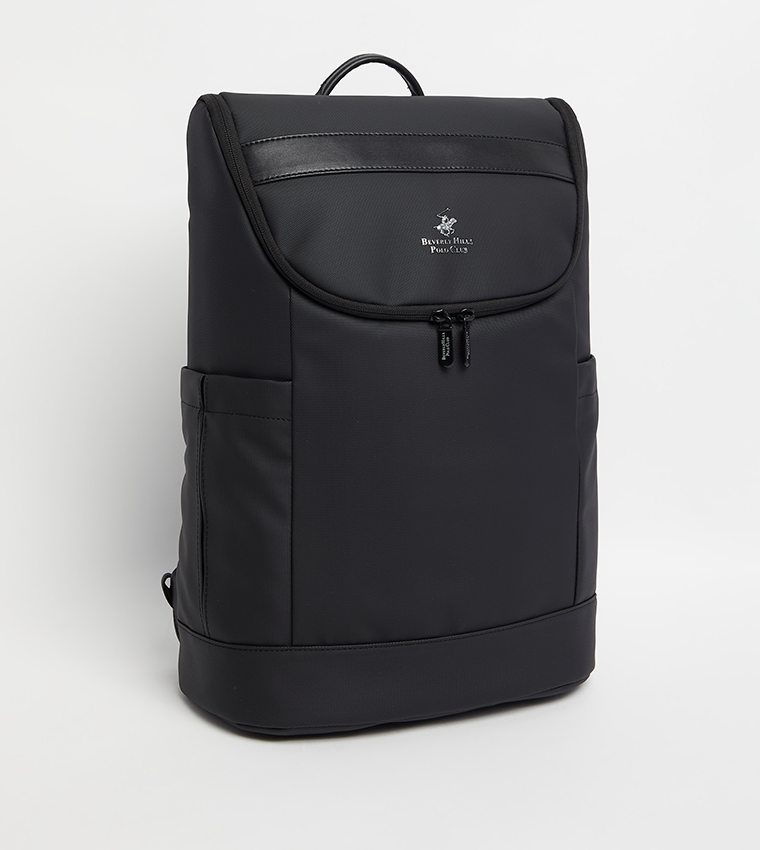 حقيبة ظهر بسحاب وشعار العلامة التجارية