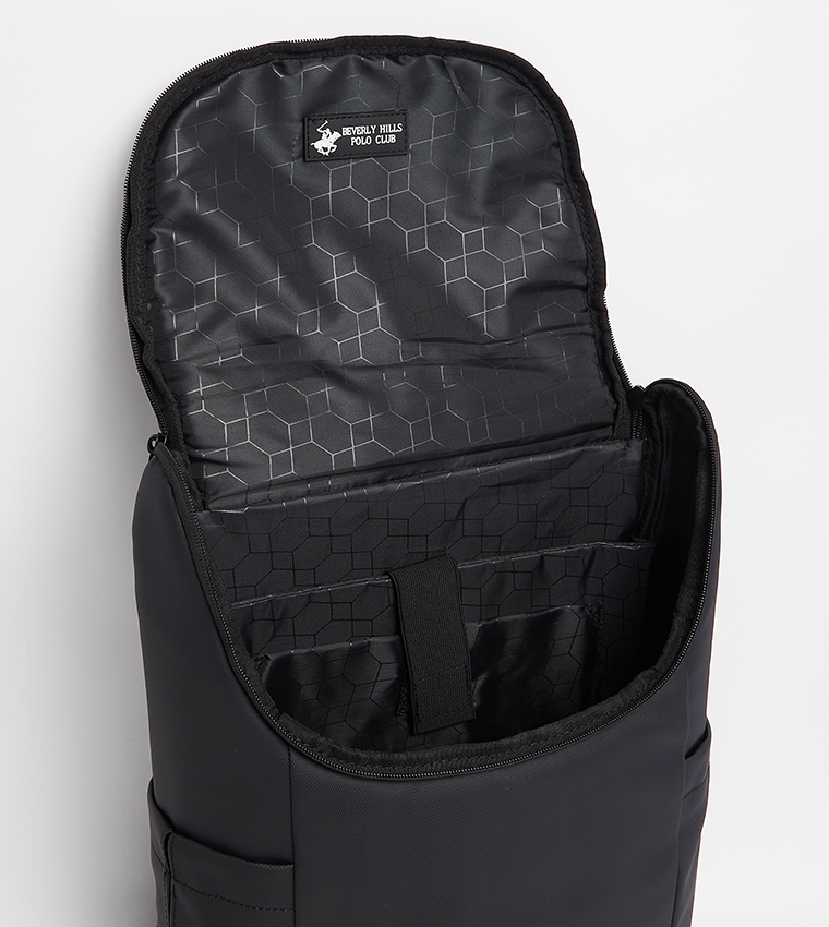 حقيبة ظهر بسحاب وشعار العلامة التجارية