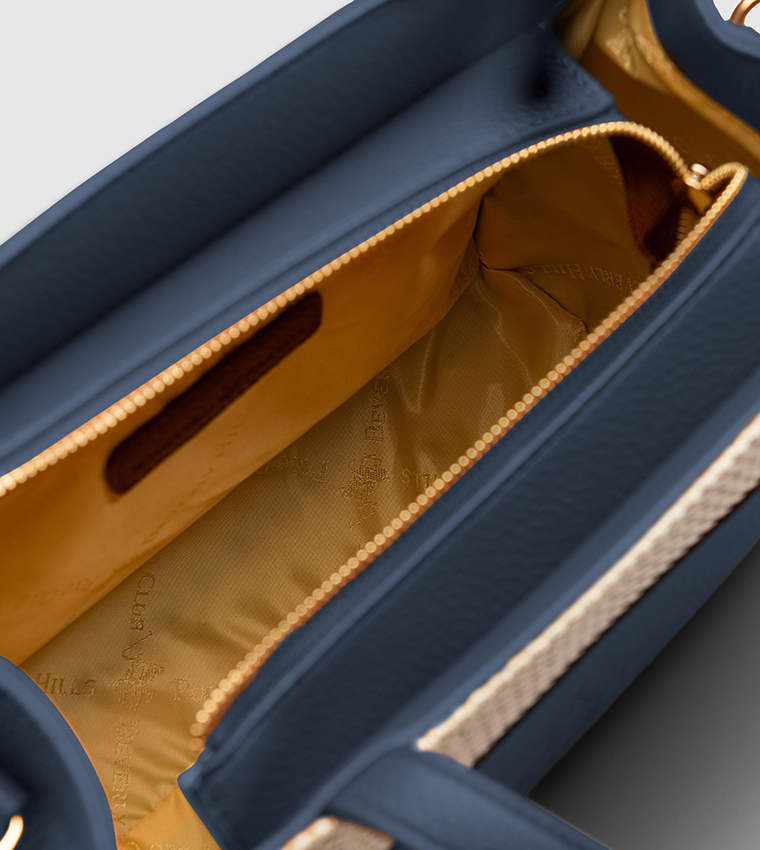 Striped Zip Tote Bag