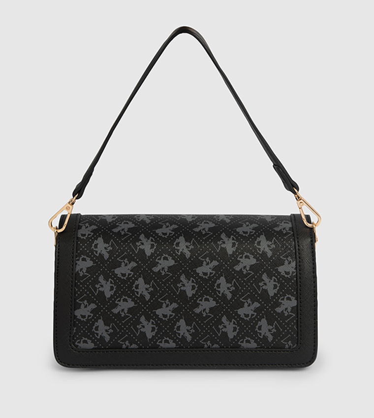 Logo Graphic Twist Lock Shoulder Bag