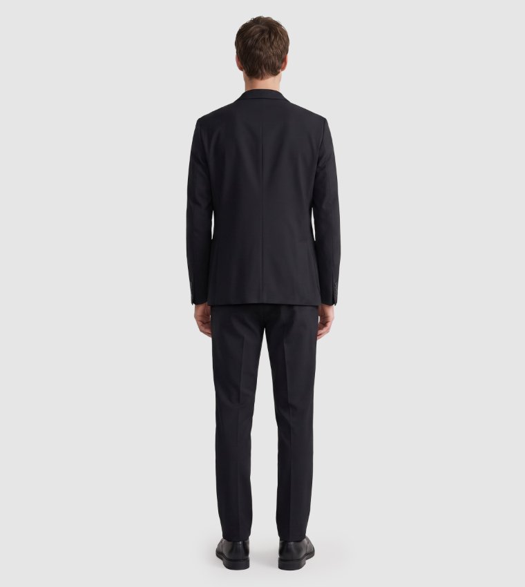 Solid Single Breasted Blazer
