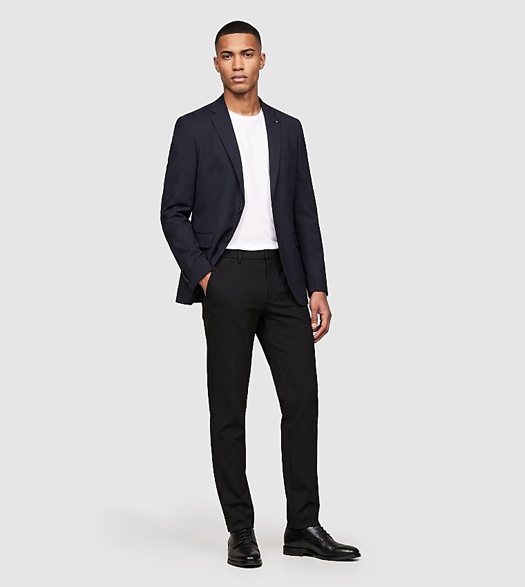Solid Single Breasted Blazer
