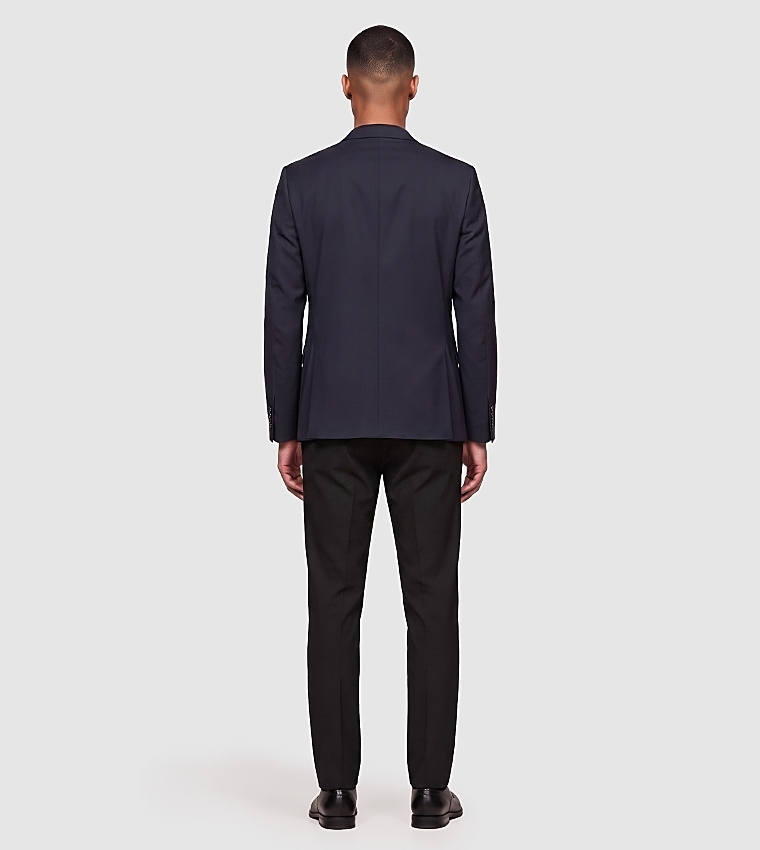 Solid Single Breasted Blazer