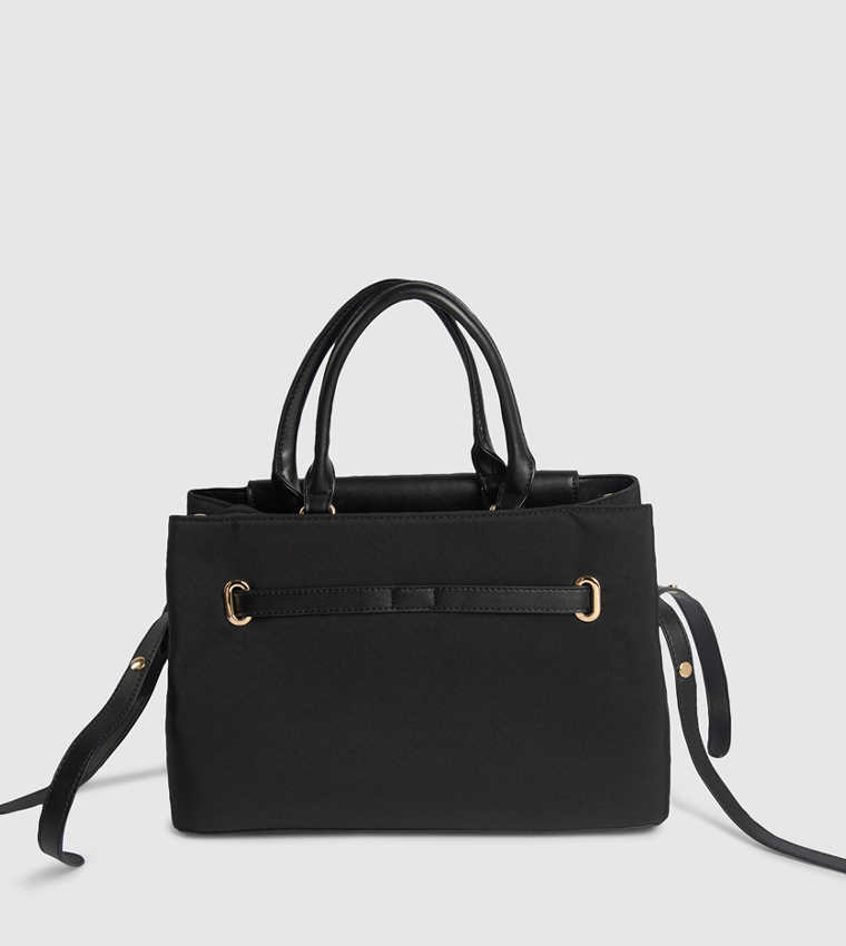 Buckle Detail Satchel Bag