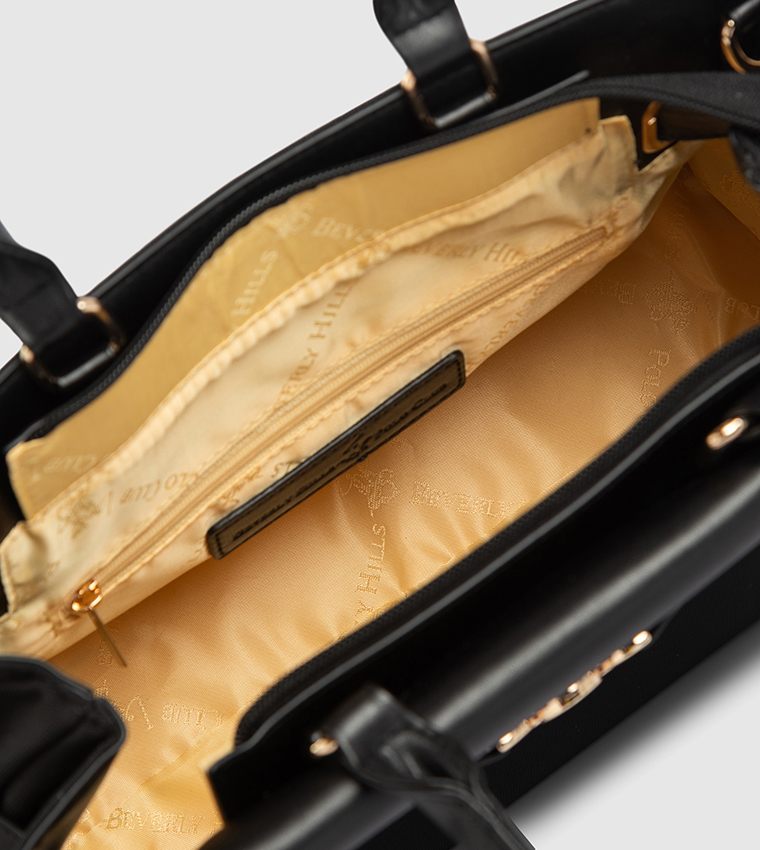 Buckle Detail Satchel Bag