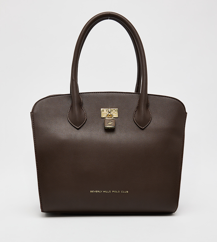 Textured Satchel Bag