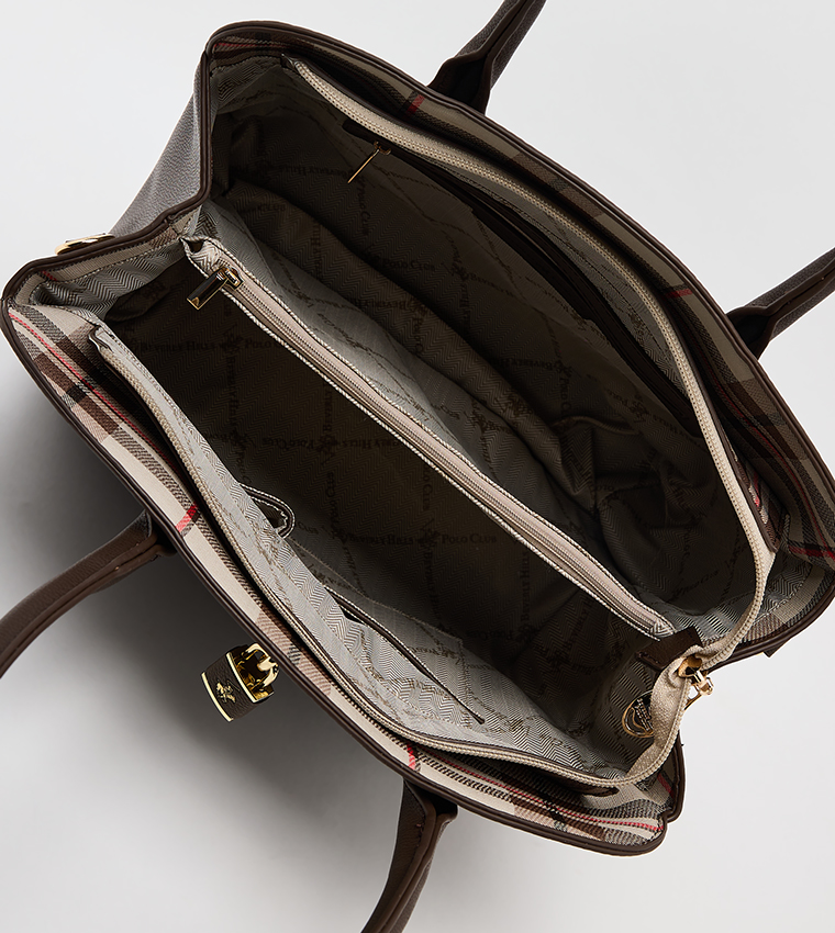 Textured Satchel Bag