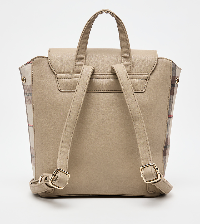 Textured Flap Backpack