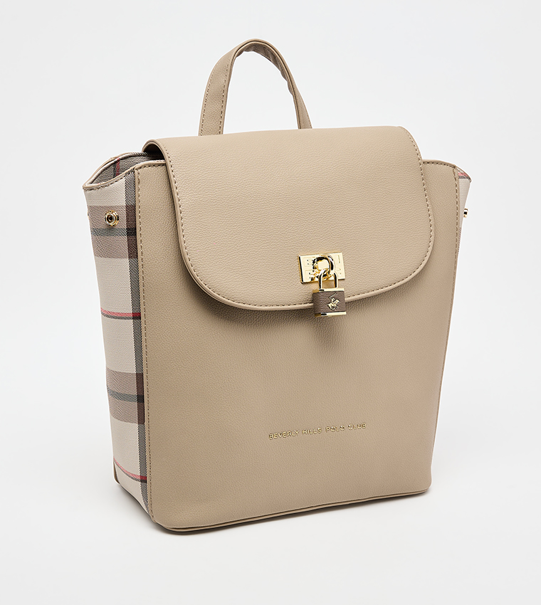 Textured Flap Backpack