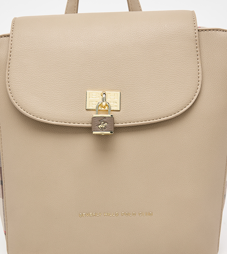 Textured Flap Backpack