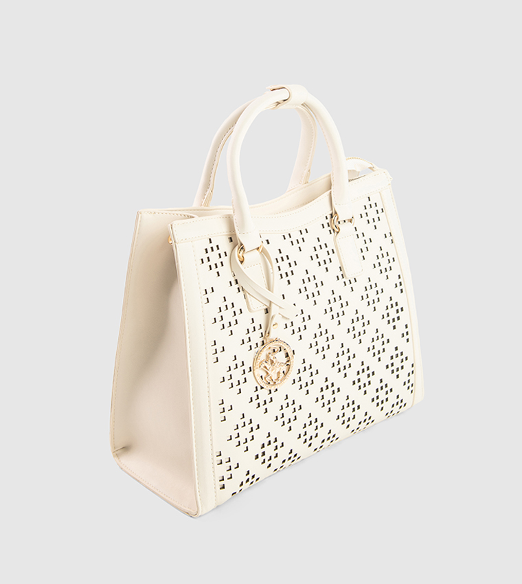 Lasercut Zippered Tote Bag