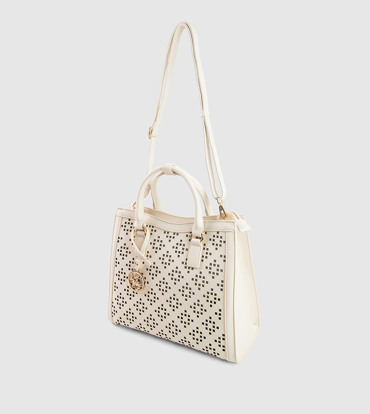 Lasercut Zippered Tote Bag